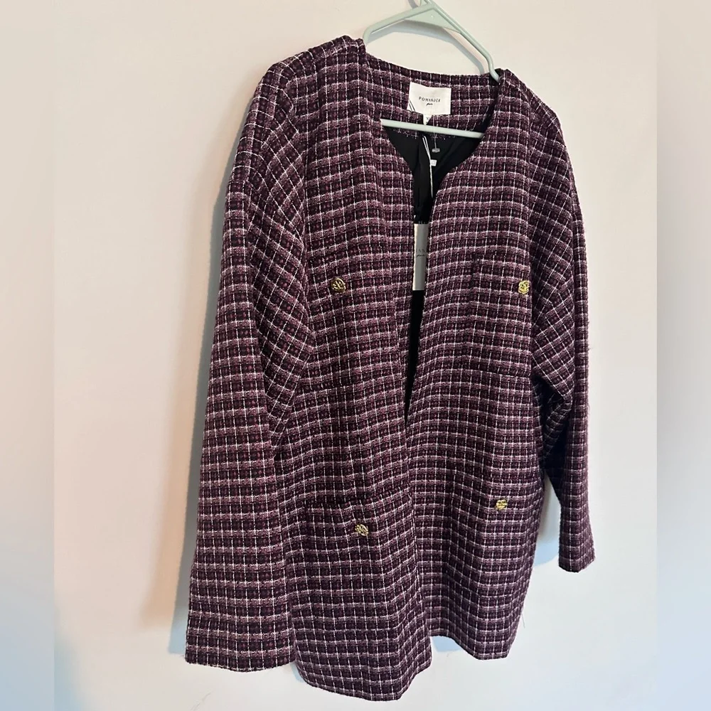 Tuckernuck Pomander Place Plum Multi Tweed Gigi Jacket